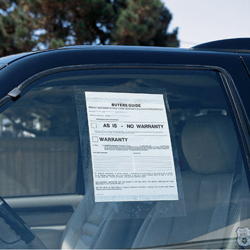 Buyers Guide Holder - Static Cling